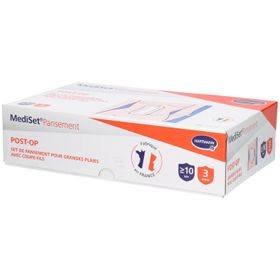MEDISET PANSEMENT POST - OP GRANDES PLAIES - Set de nettoyage et de recouvrement avec coup