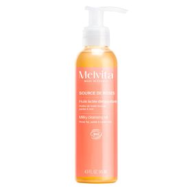 Melvita Source de Roses Huile lactée démaquillante