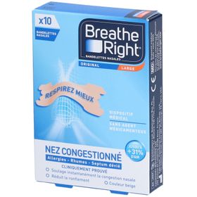 BREATHE RIGHT Bandelettes Nasales Original Large