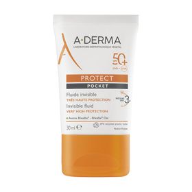 A-DERMA PROTECT Fluide solaire visage invisible POCKET - SPF50+