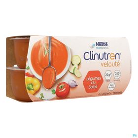 Clinutren Velouté, DADFMS, légumes du soleil, 200 ml x 4