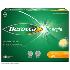 Berocca Energie Orange Vitamine B et C, Magnésium et Zinc 45 cps Effervescents