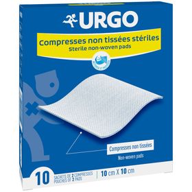 URGO Compresses stériles Non-tissées 10 cm x 10 cm