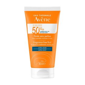 Avène Solaire - Fluide Sans Parfum SPF50+ UVB UVA Lumière Bleue HEV