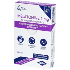 IBSA Mélatonine film orodispersible 1 mg