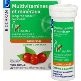 Biogaran Multivitamines et Minéraux Caféine Guarana