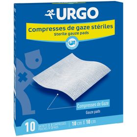URGO Compresses stériles de gaze 10 cm x 10 cm