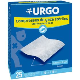 URGO Compresses stériles de gaze 10 cm x 10 cm
