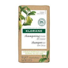 KLORANE Shampoing Solide au Cédrat — Cheveux normaux à gras