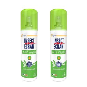 INSECT ÉCRAN Actif Végétal Spray Anti-moustiques - Lot 2 x 100ml