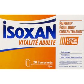 Isoxan Vitalité Adulte Triple action : Energie, équilibre et concentration