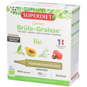 Superdiet Quatuor Bio brûle-graisse guarana thé vert
