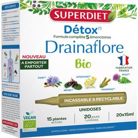 Superdiet Drainaflore Bio détox 5 émonctoires