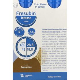 Fresubin Intense Drink, Denrée alimentaire destinée à des fins médicales spéciales, cappuc