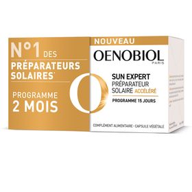 OENOBIOL DUO SUN EXPERT Préparateur Solaire Accélérée Complément alimentaire - Lot de 2 x 15 capsules