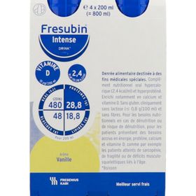 Fresubin Intense Drink, Denrée alimentaire destinée à des fins médicales spéciales, vanill