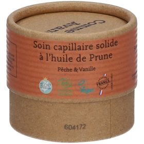 Comme Avant Soin capillaire solide bio à l'huile de prune - Pêche & Vanille