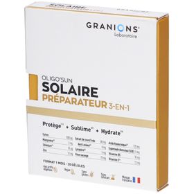 GRANIONS Oligo'Sun Solaire Préparateur 3-en-1 Format 1 mois