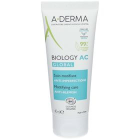 A-DERMA BIOLOGY AC GLOBAL Soin matifiant anti-imperfections