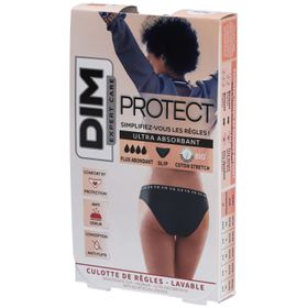 DIM Protect Culotte de règles Lavable - Slip - Coton bio - Flux Abondant - 44/46