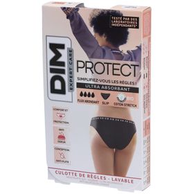 DIM Protect Culotte de règles Lavable - Slip - Coton bio - Flux Abondant - 36/38