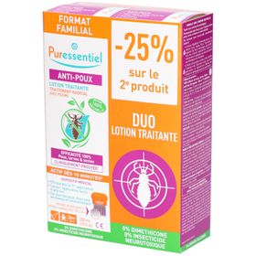 PURESSENTIEL Lotion Traitant Anti-Poux x2