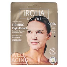 IROHA NATURE Masque en feuille raffermissant et anti-âge au Bakuchiol