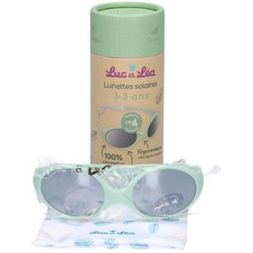 Luc & Léa Lunettes de soleil bébé végétales vert d'eau 1-3 ans