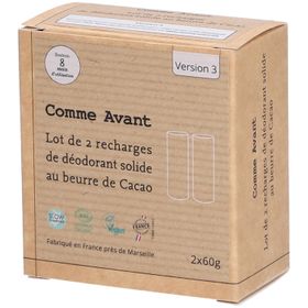 Comme Avant® Recharge de déodorant solide bio au beurre de cacao