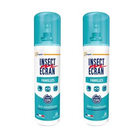 INSECT ÉCRAN Anti-Moustiques Spray Famille 2 x 100 ml