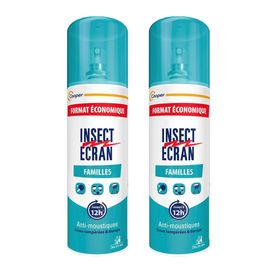 INSECT ÉCRAN Spray Anti-Moustiques Familles 2 x 200 ml