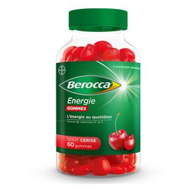 Berocca® Energie gommes  Multivitamines Réduction de la fatigue, vous aide à retrouver votre énergie au quotidien