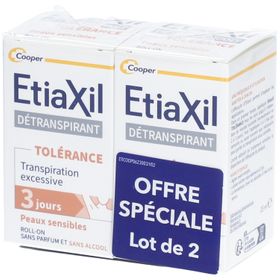 EtiaXil® Détranspirant Tolérance Roll-On pour peaux sensibles