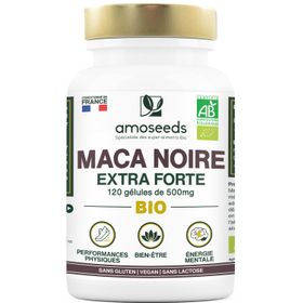 amoseeds MACA NOIRE BIO, EXTRA FORTE