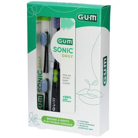 GUM Sonic Daily Brosse à Dents Électrique Sonique