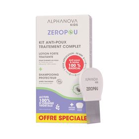Alphanova KIT ANTI-POUX TRAITEMENT COMPLET ZEROPOU | ALPHANOVA KIDS