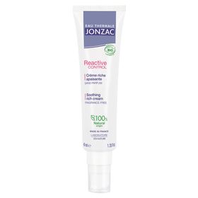 Jonzac REactive Crème Riche Apaisante Bio peaux sèches et intolérantes