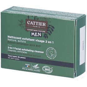 CATTIER Nettoyant Exfoliant Visage 2 en 1