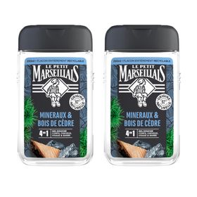 Le Petit Marseillais Gel Douche Homme Minéraux & Bois de Cèdre