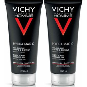 VICHY Homme HYDRA MAG-C Gel-Douche Hydratant Revigorant