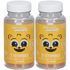 Nat & Form Junior Ours+ gommes ourson fruit 9 vitamines