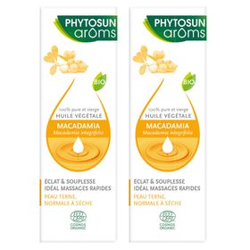 PHYTOSUN arôms Macadamia Huile Végétale Bio Visage et Corps