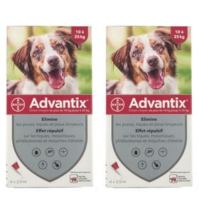 Advantix Chien moyen de 10 kg - 25 kg