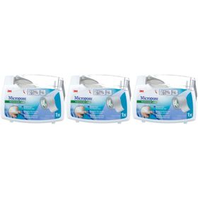 3M™ Micropore™ Sparadrap microporeux, non tissé 9,14 m x 2,5 cm