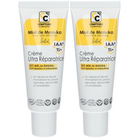 Comptoirs & Compagnies Crème Ultra-Réparatrice Bébé Certifiée Bio 20% Miel de Manuka IAA15+