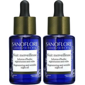 SANOFLORE Nuit Merveilleuse huile sèche visage anti-rides certifiée Bio 30ml