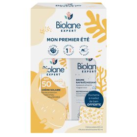 Biolane Expert Crème Solaire SPF50 + Brume Rafraîchissante