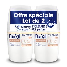 ETIAXIL Anti-Transpirant Tolérance 48h Roll On x2