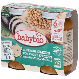 BABYBIO Aubergine Pois Chiche Façon Moussaka Végétale