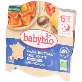 BABYBIO Ravioli Butternut Sauce Tomate Champignons